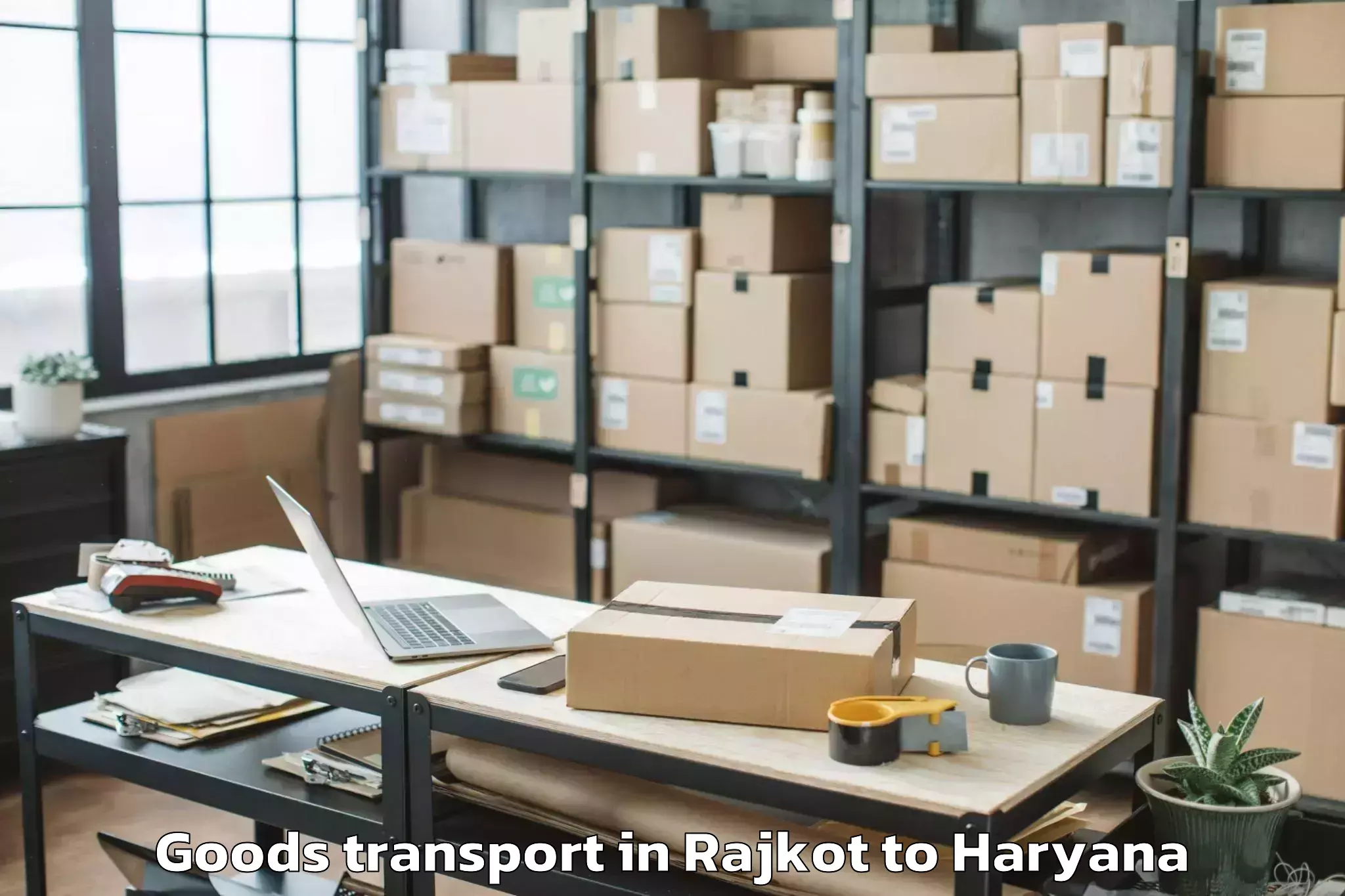 Rajkot to Sonipat Goods Transport Booking